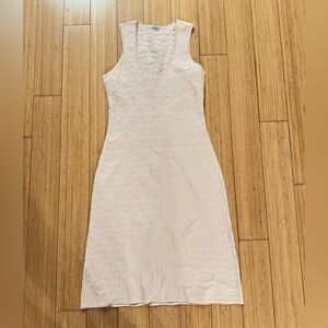 Malo Cashmere Blend Knit Dress Blush Pink Sleeveless IT 40 Italy